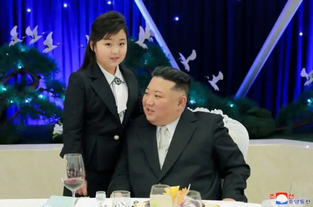 Kim Jong Un et sa fille
